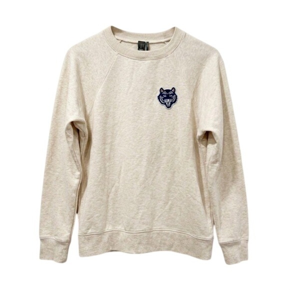 Anthropologie Liv Lee x Tiger Crew-Neck Sweatshirt Top Patchwork Oversized